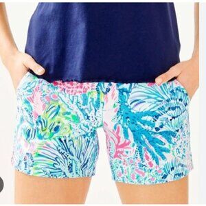Lilly Pulitzer Knit Callahan Shorts Women's Size 0 Sink or Swim Preppy